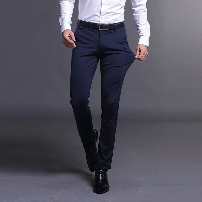 BUY 1 GET 2 FREE | Classic Gentleman's Suit Pants + Free Leather Belt