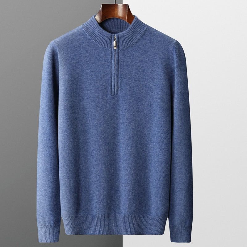 Fabio Cashmere Quarter-Zip | VINTAGE LONDON™