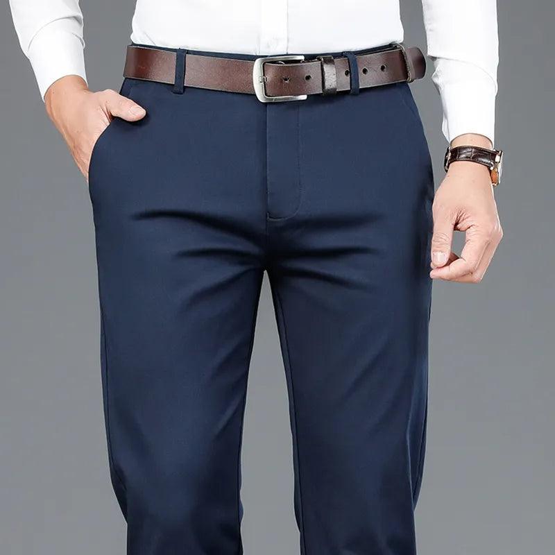 BUY 1 GET 2 FREE | Classic Gentleman's Suit Pants + Free Leather Belt