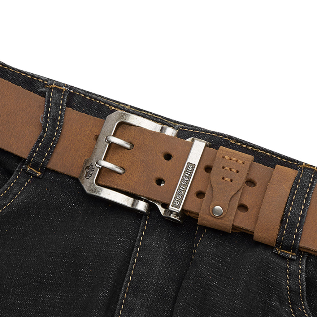 Heren Leren Riem met Magnet Sluiting - Stijlvol en Comfortabel