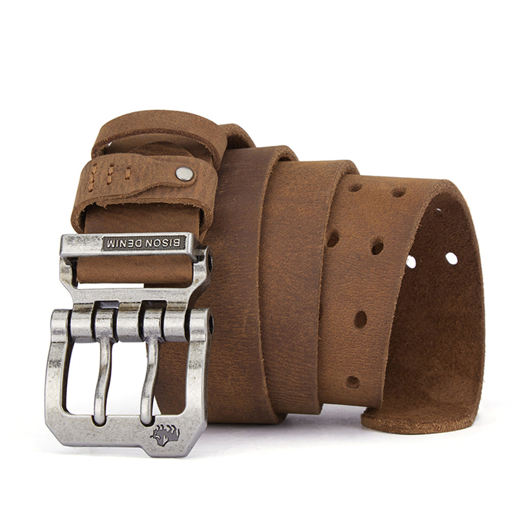 Heren Leren Riem met Magnet Sluiting - Stijlvol en Comfortabel