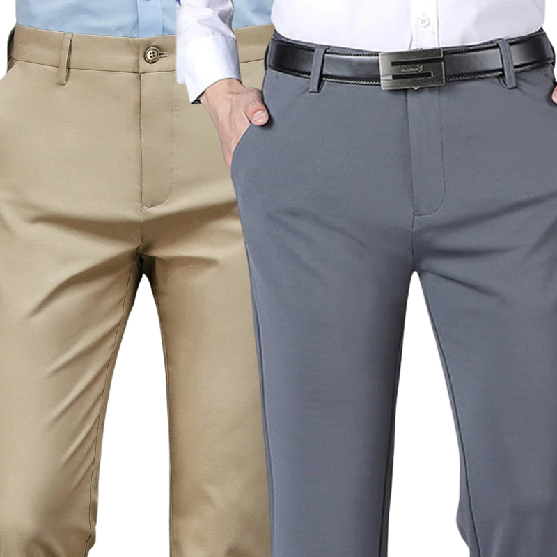 BUY 1 GET 2 FREE | Classic Gentleman's Suit Pants + Free Leather Belt