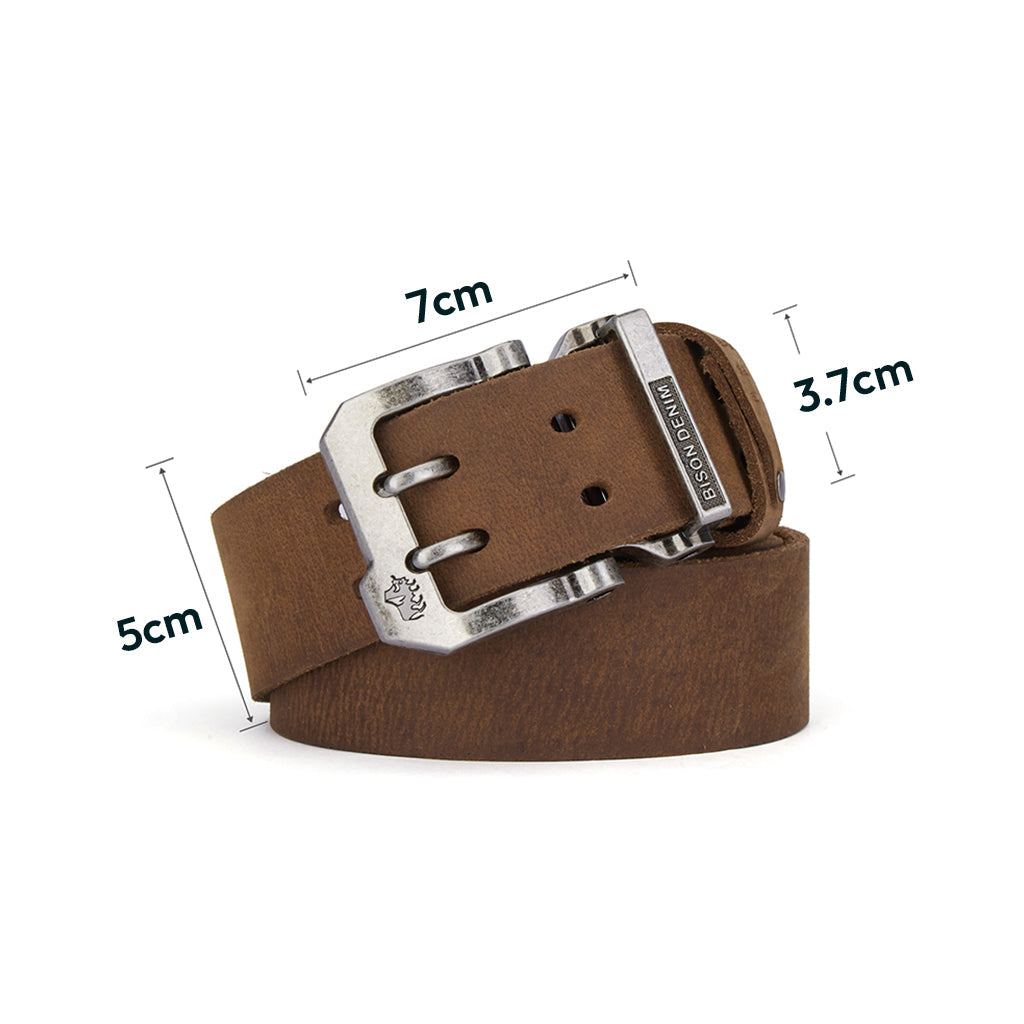 Heren Leren Riem met Magnet Sluiting - Stijlvol en Comfortabel