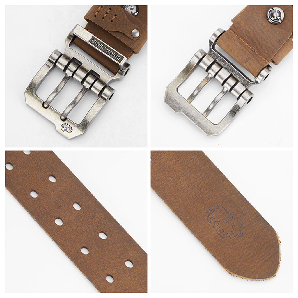 Heren Leren Riem met Magnet Sluiting - Stijlvol en Comfortabel