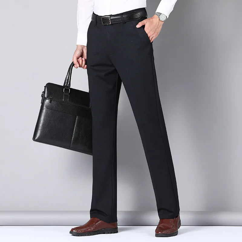 BUY 1 GET 2 FREE | Classic Gentleman's Suit Pants + Free Leather Belt