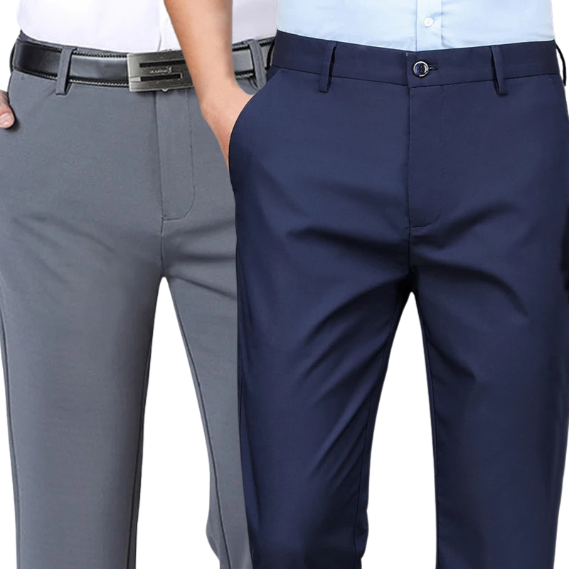 BUY 1 GET 2 FREE | Classic Gentleman's Suit Pants + Free Leather Belt
