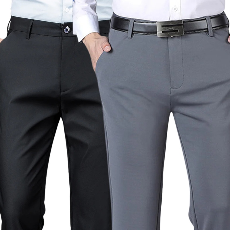 BUY 1 GET 2 FREE | Classic Gentleman's Suit Pants + Free Leather Belt