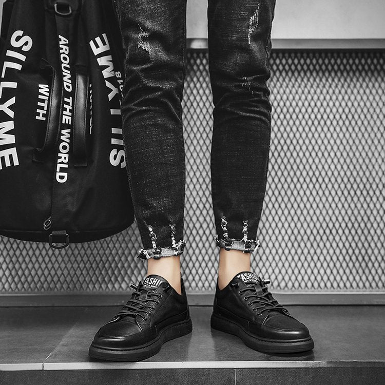Chaussures décontractées en cuir véritable | VINTAGE LONDON™