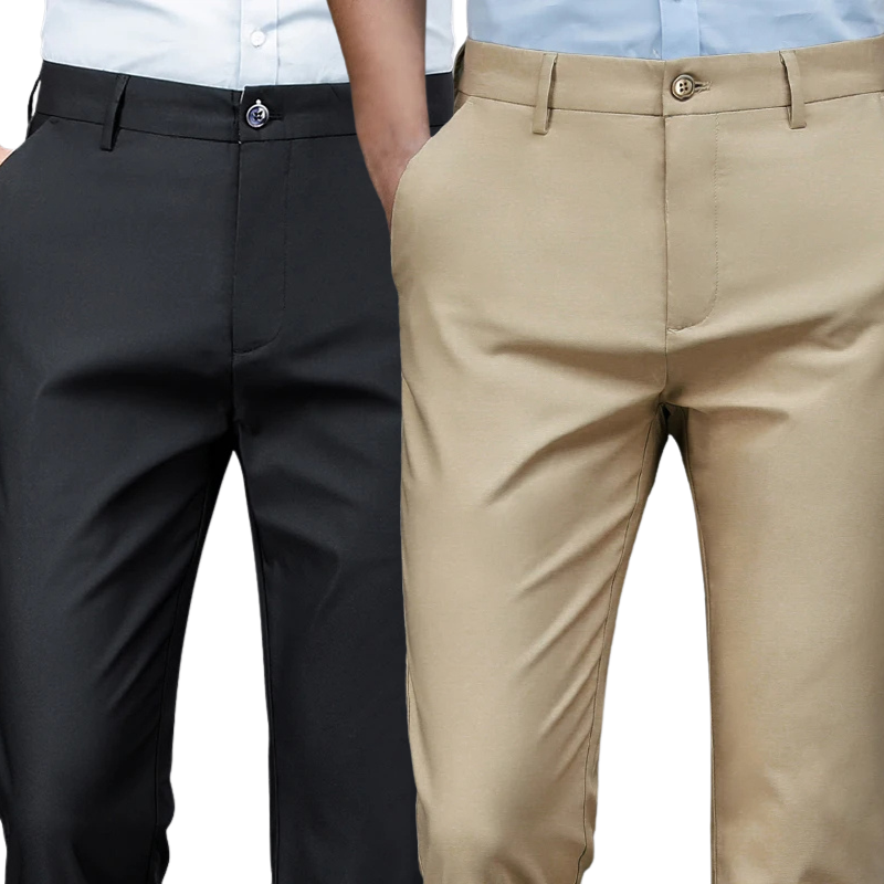 BUY 1 GET 2 FREE | Classic Gentleman's Suit Pants + Free Leather Belt