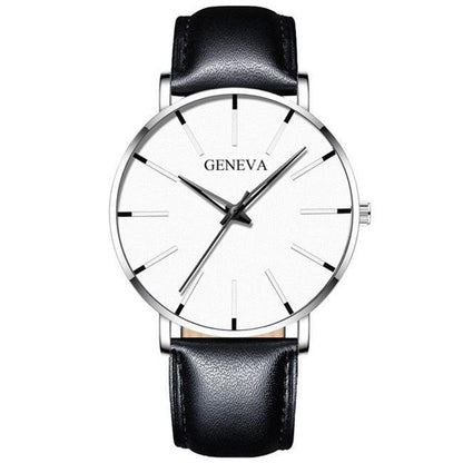 Heren Horloge Van Leer - Geneva