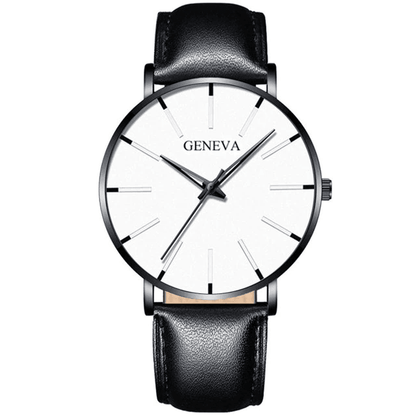 Heren Horloge Van Leer - Geneva